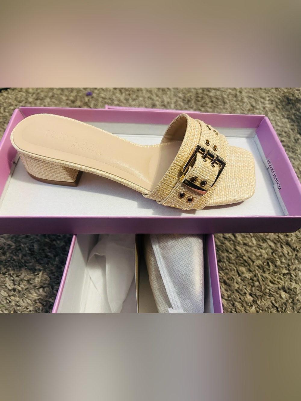 Kayleen size 5 1/2 women. Square low heel, new w/ box